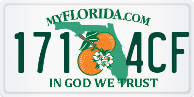FL license plate 1714CF