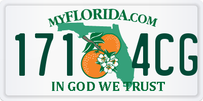 FL license plate 1714CG
