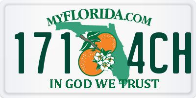 FL license plate 1714CH