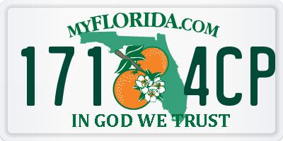 FL license plate 1714CP