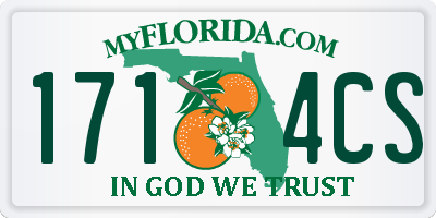 FL license plate 1714CS