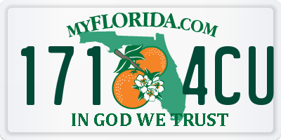 FL license plate 1714CU