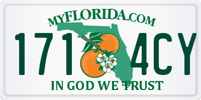 FL license plate 1714CY