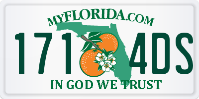 FL license plate 1714DS