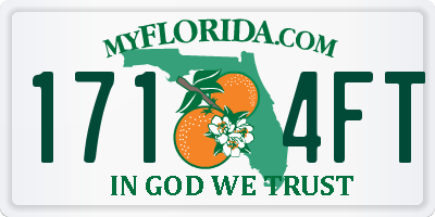 FL license plate 1714FT