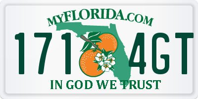 FL license plate 1714GT