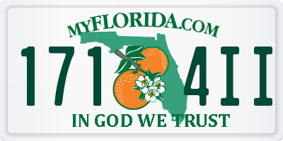 FL license plate 1714II