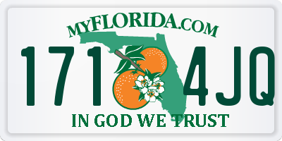 FL license plate 1714JQ
