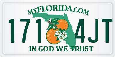 FL license plate 1714JT