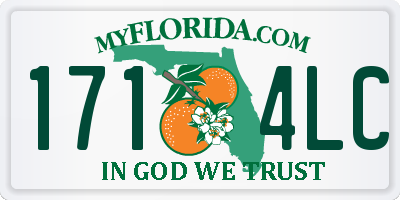 FL license plate 1714LC