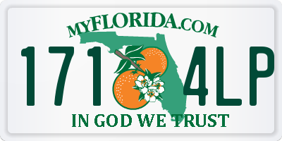 FL license plate 1714LP
