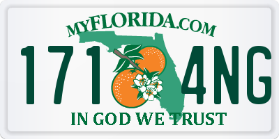FL license plate 1714NG