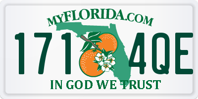 FL license plate 1714QE