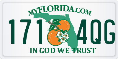 FL license plate 1714QG