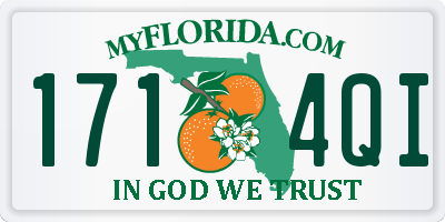 FL license plate 1714QI