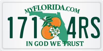FL license plate 1714RS