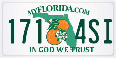 FL license plate 1714SI