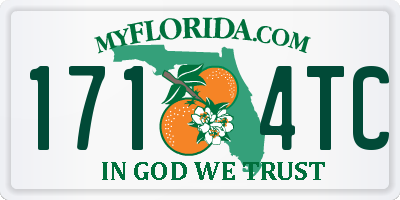 FL license plate 1714TC