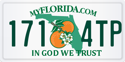 FL license plate 1714TP