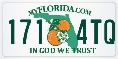 FL license plate 1714TQ