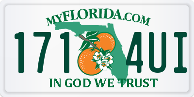 FL license plate 1714UI