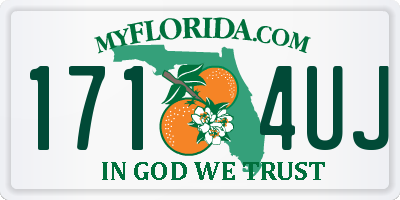 FL license plate 1714UJ