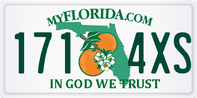 FL license plate 1714XS