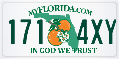 FL license plate 1714XY