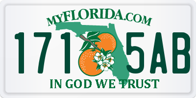 FL license plate 1715AB