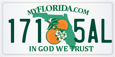FL license plate 1715AL
