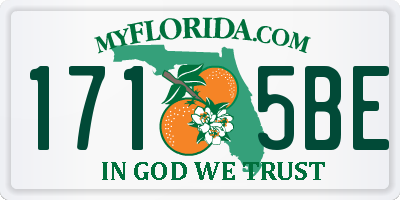 FL license plate 1715BE