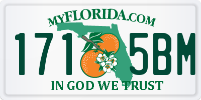 FL license plate 1715BM