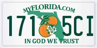 FL license plate 1715CI