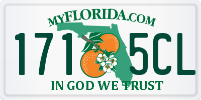 FL license plate 1715CL