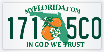 FL license plate 1715CO