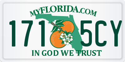 FL license plate 1715CY