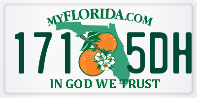 FL license plate 1715DH
