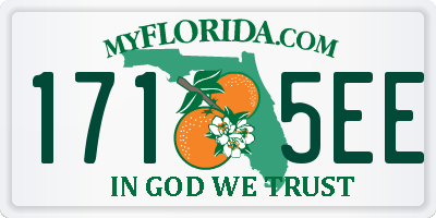 FL license plate 1715EE