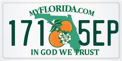 FL license plate 1715EP