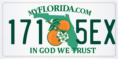 FL license plate 1715EX