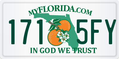 FL license plate 1715FY