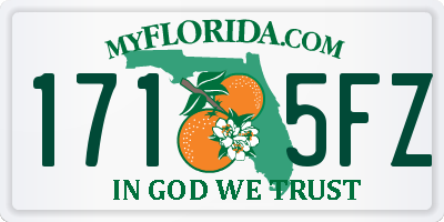 FL license plate 1715FZ