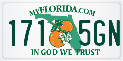 FL license plate 1715GN