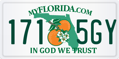FL license plate 1715GY