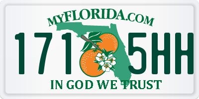 FL license plate 1715HH