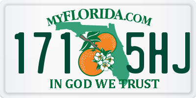 FL license plate 1715HJ
