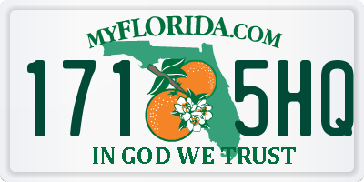FL license plate 1715HQ