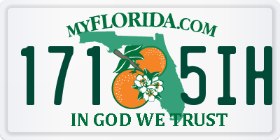 FL license plate 1715IH