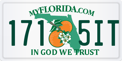 FL license plate 1715IT