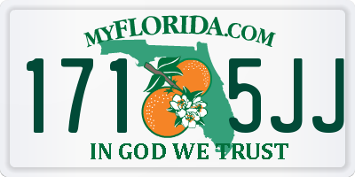 FL license plate 1715JJ